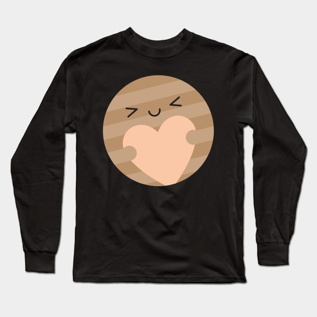 Kawaii Planet Pluto Long Sleeve T-Shirt by marcelinesmith